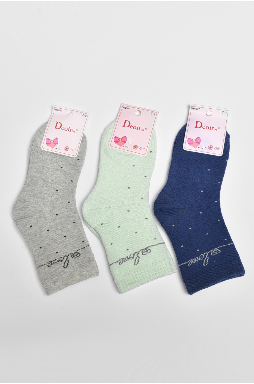 Набор носков детских для девочки 3 штуки 4047 189438