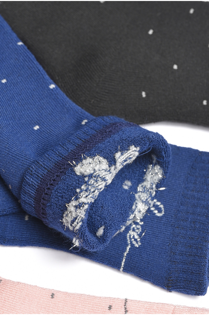 Набор носков детских для девочки 3 штуки 4047 189441 Набор носков детских для девочки 3 штуки 4047 189441