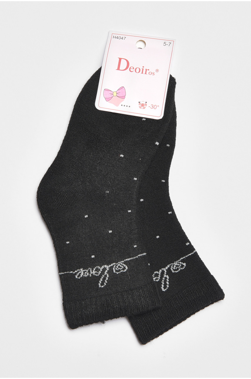 Носки детские для девочки черного цвета 4047 189442