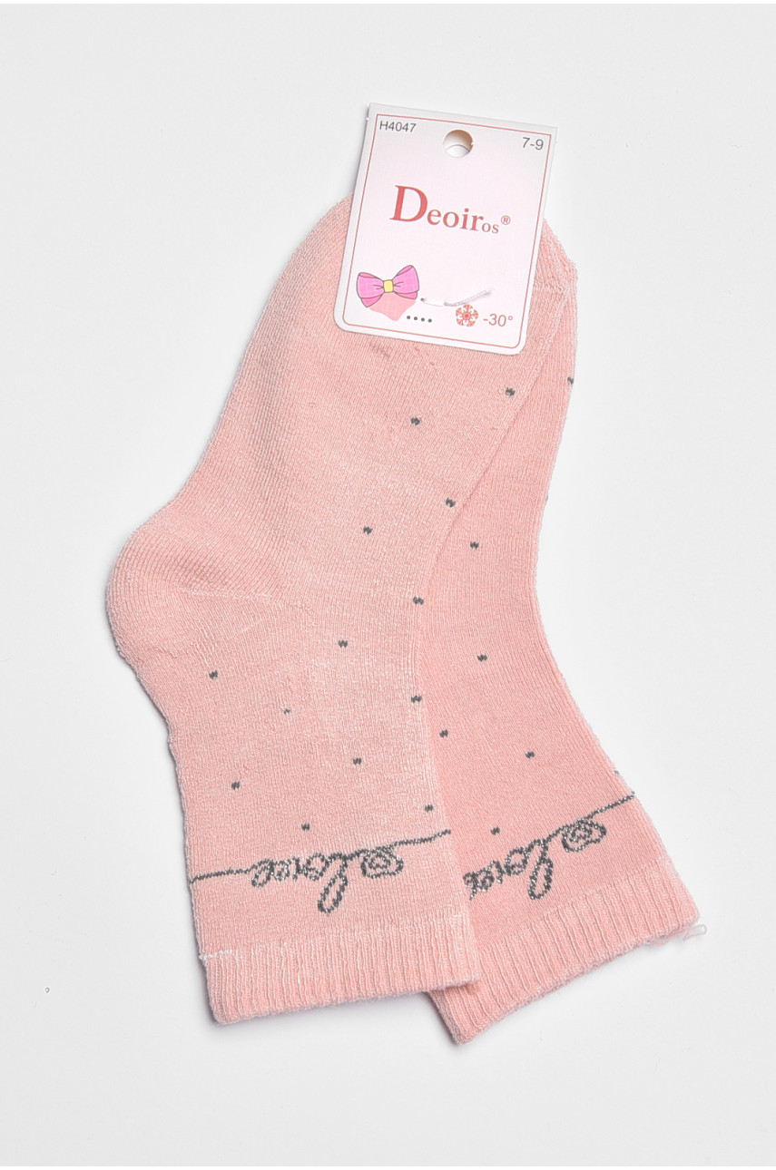 Носки детские для девочки розового цвета 4047 189443