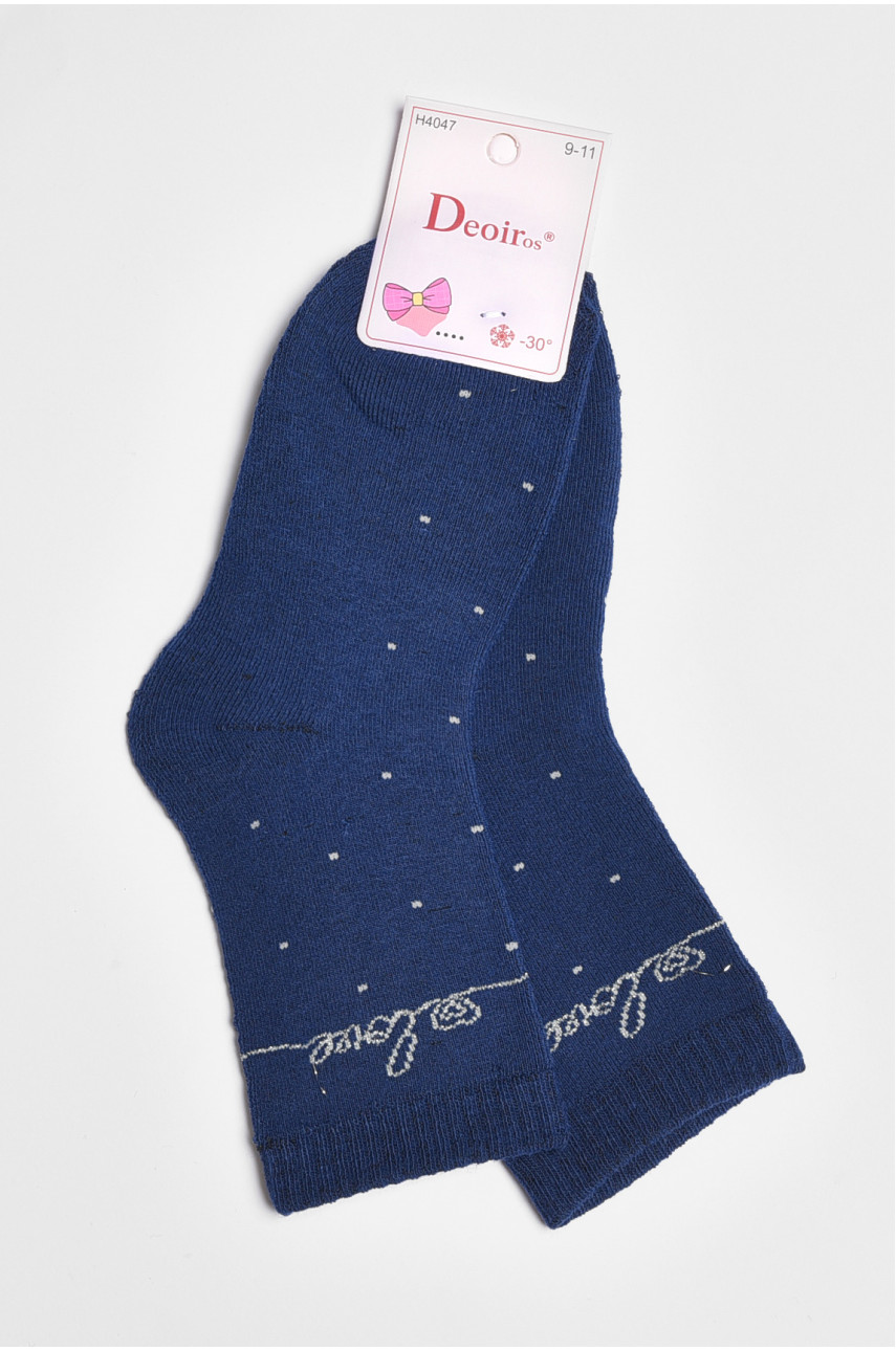 Носки детские для девочки синего цвета 4047 189444