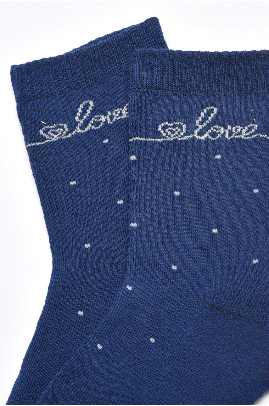 Носки детские для девочки синего цвета 4047 189444