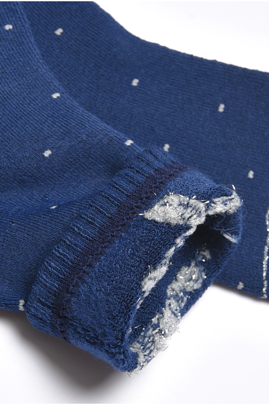 Носки детские для девочки синего цвета 4047 189444 Носки детские для девочки синего цвета 4047 189444