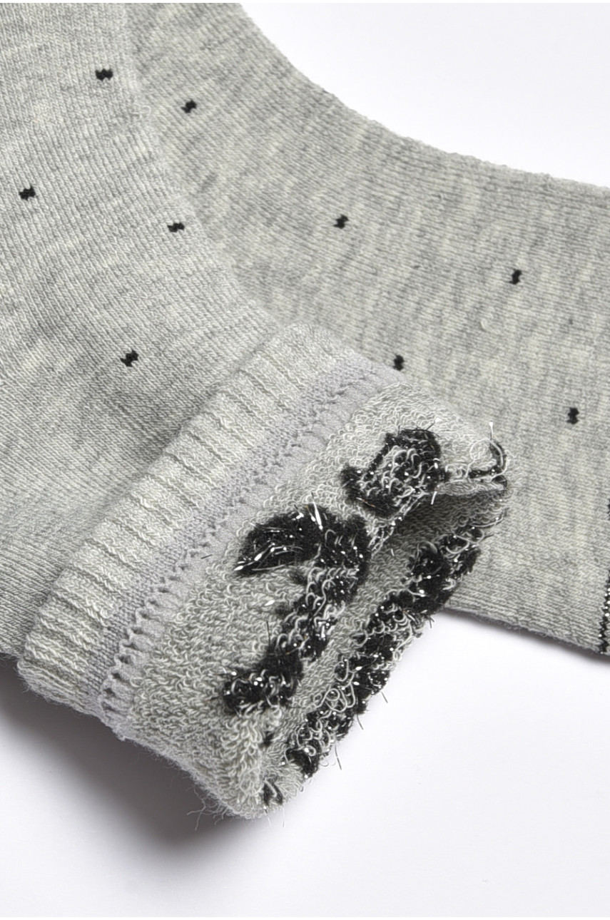 Шкарпетки дитячі для дівчинки сірого кольору 4047 189446