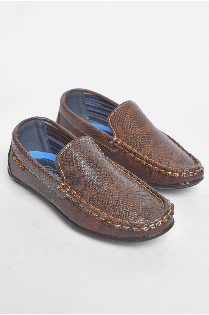 Мокасини дитячі коричневого кольору К60 189488