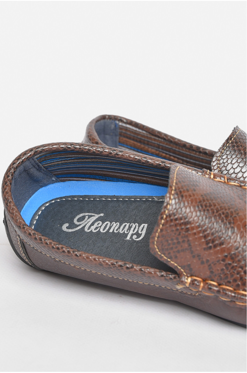 Мокасини дитячі коричневого кольору К60 189488