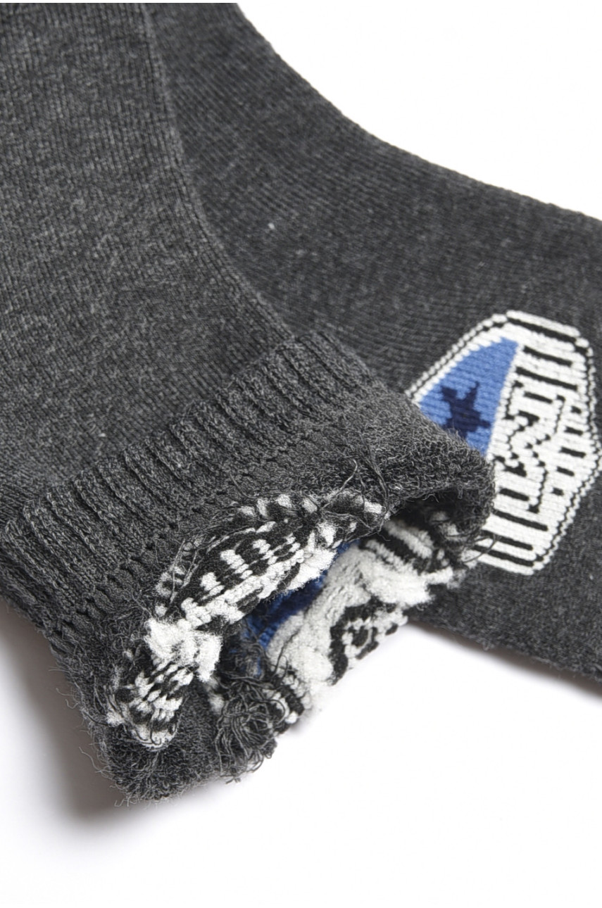 Шкарпетки дитячі для хлопчика темно-сірого кольору 3051 189495