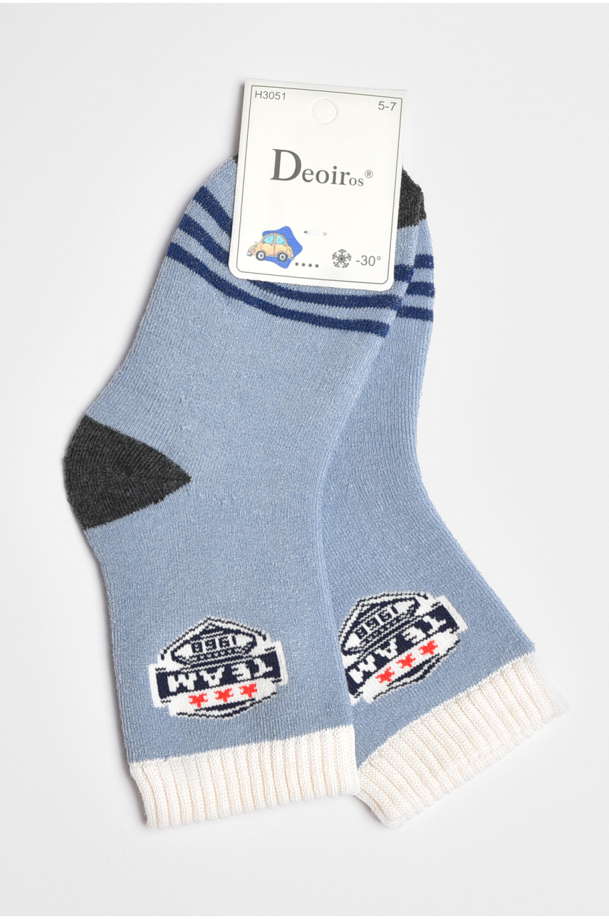 Шкарпетки дитячі для хлопчика блакитного кольору 3051 189496