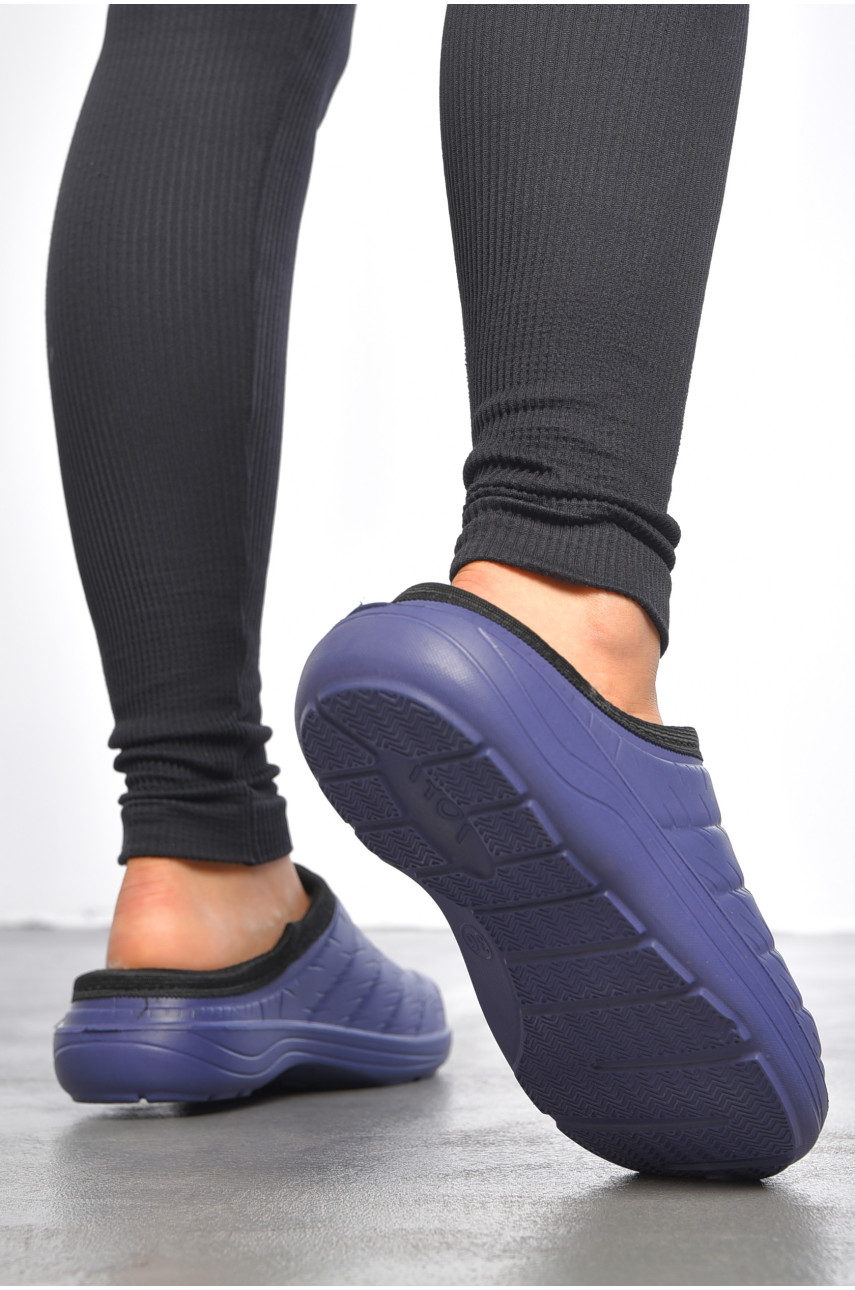 Галоши женские без задника утепленные синего цвета С86 189544 Галоши женские без задника утепленные синего цвета С86 189544