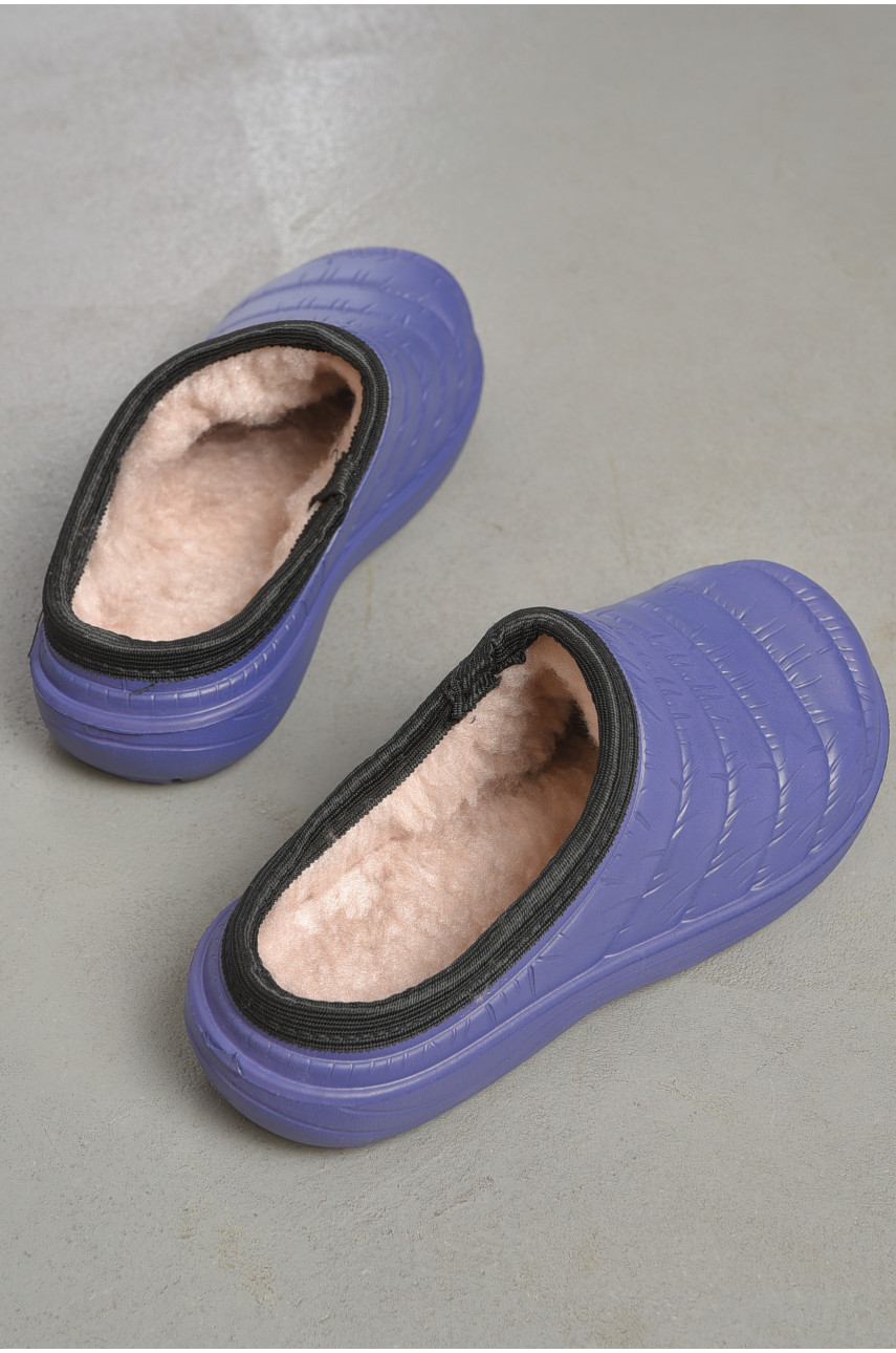 Галоши женские без задника утепленные синего цвета С86 189544 Галоши женские без задника утепленные синего цвета С86 189544