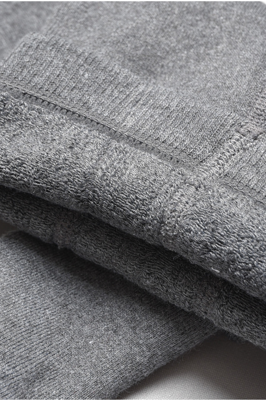 Колготи дитячі махрові для дівчинки сірого кольору T68-а 189562