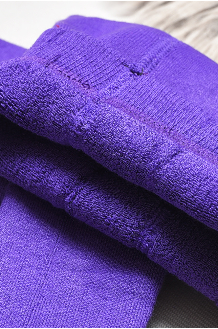 Колготи дитячі махрові для дівчинки фіолетового кольору T68-а 189565