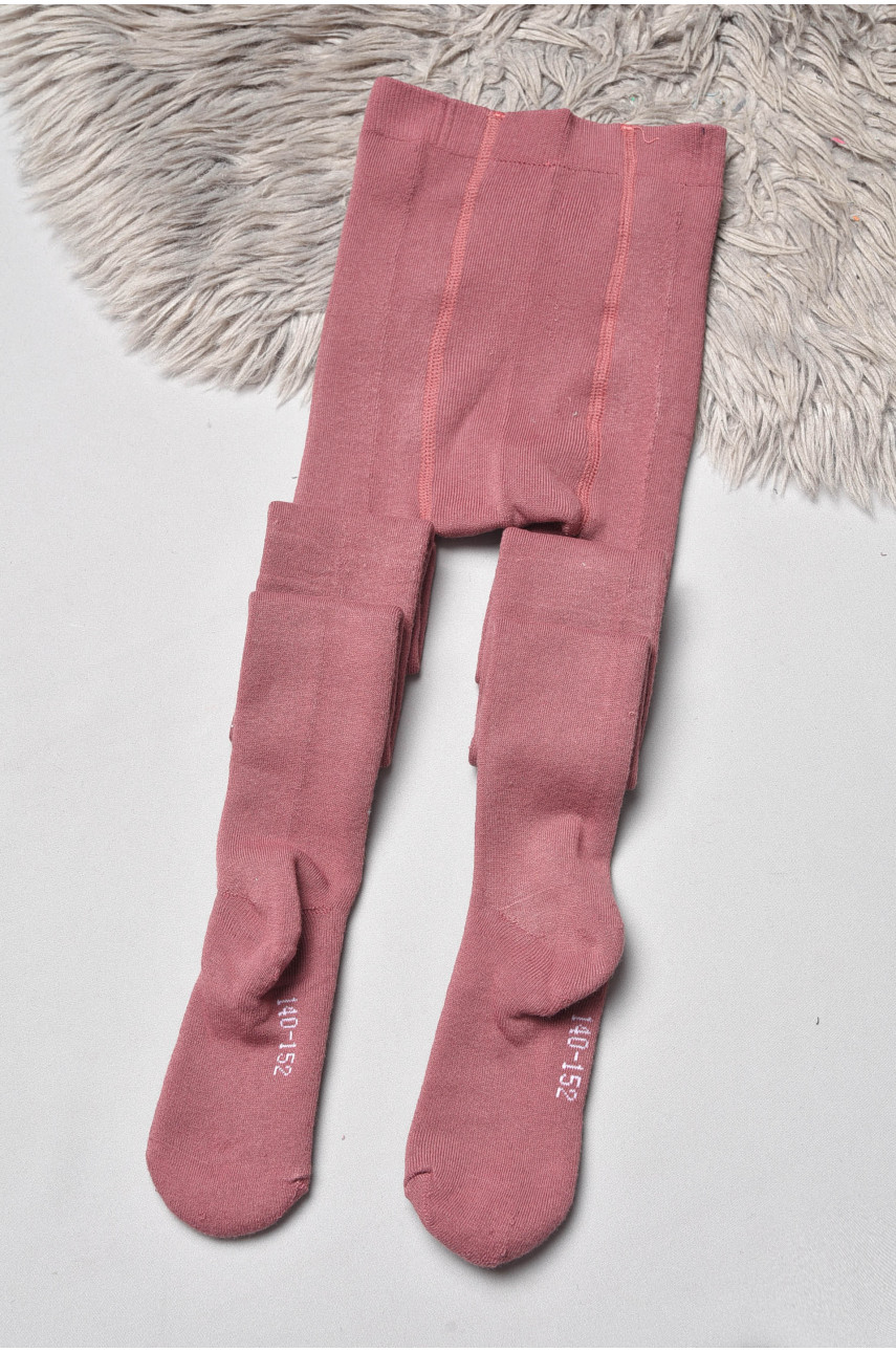 Колготи дитячі махрові для дівчинки кольору мокко T68-а 189572