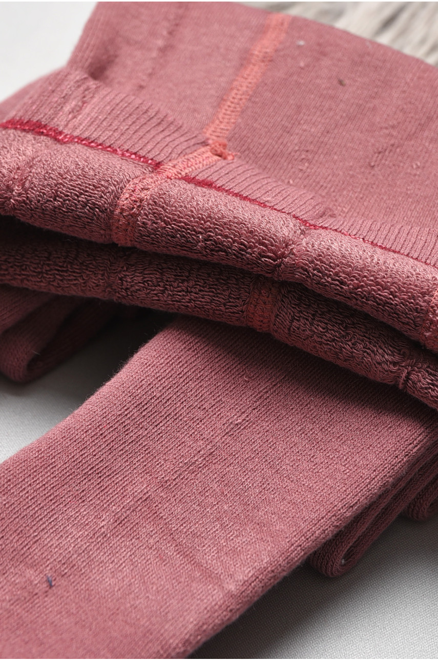 Колготи дитячі махрові для дівчинки кольору мокко T68-а 189572