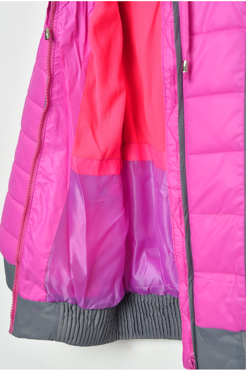 Куртка детская для девочки демисезонная сиреневого цвета 1853 189615