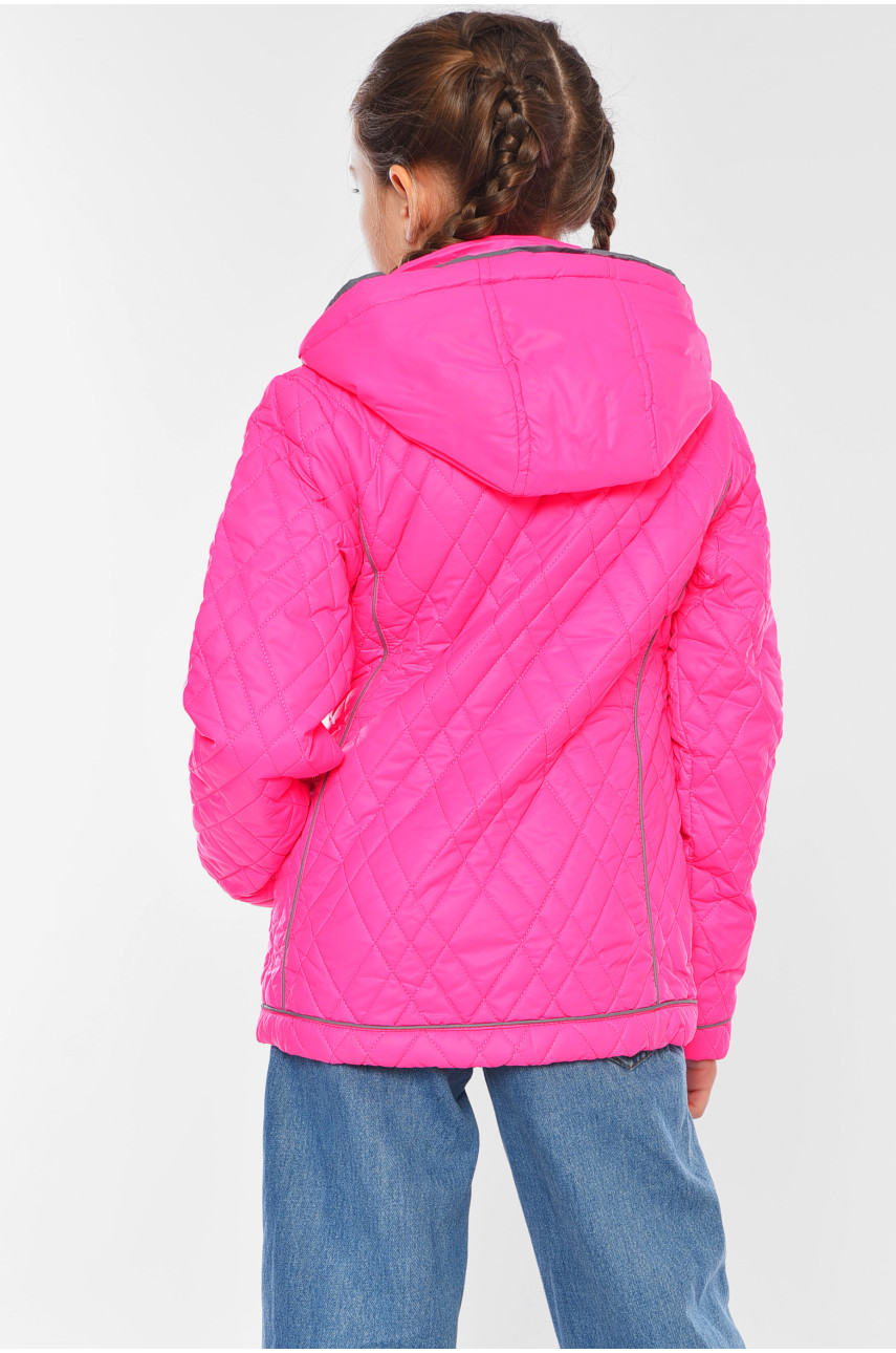 Куртка детская для девочки демисезонная розового цвета 1857 189634
