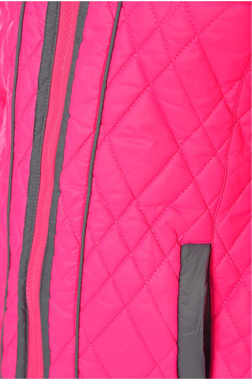 Куртка детская для девочки демисезонная розового цвета 1857 189634