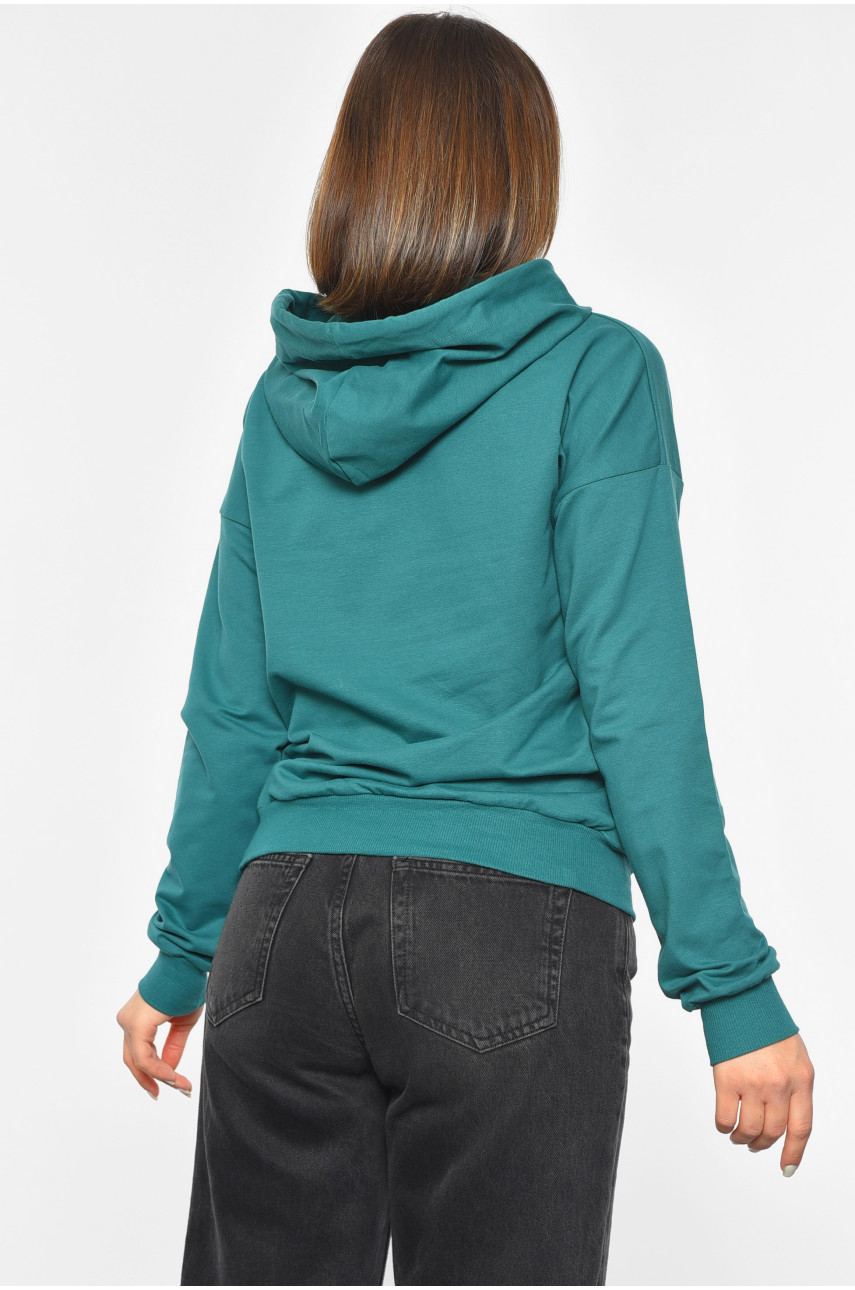 Худі жіноче зеленого кольору 189668