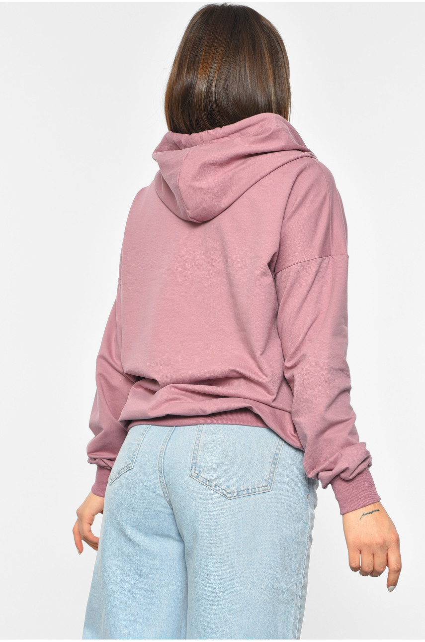 Худі жіноче бузкового кольору 189670 Худі жіноче бузкового кольору 189670