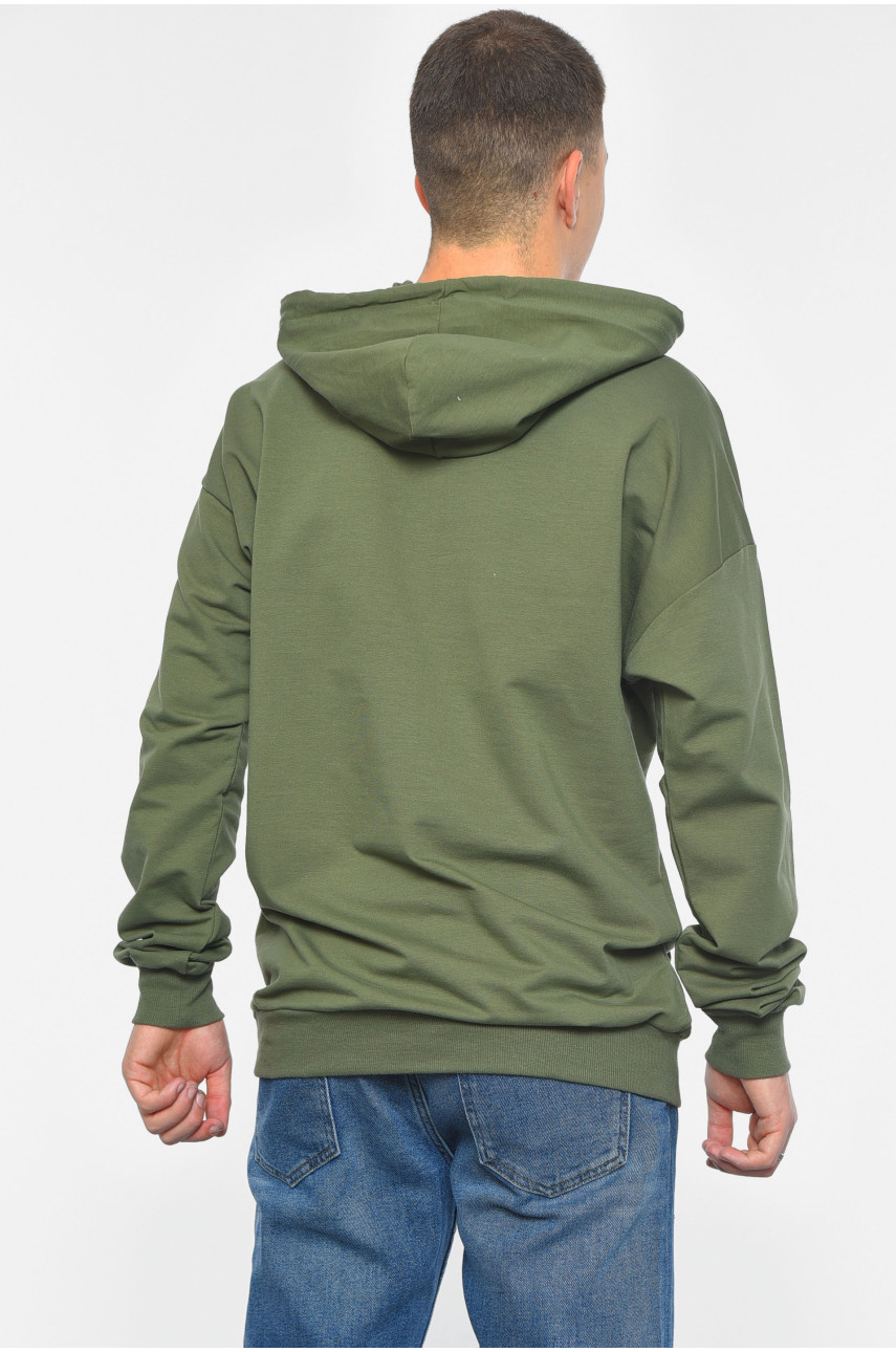 Худі чоловіче кольору хакі 189676 Худі чоловіче кольору хакі 189676