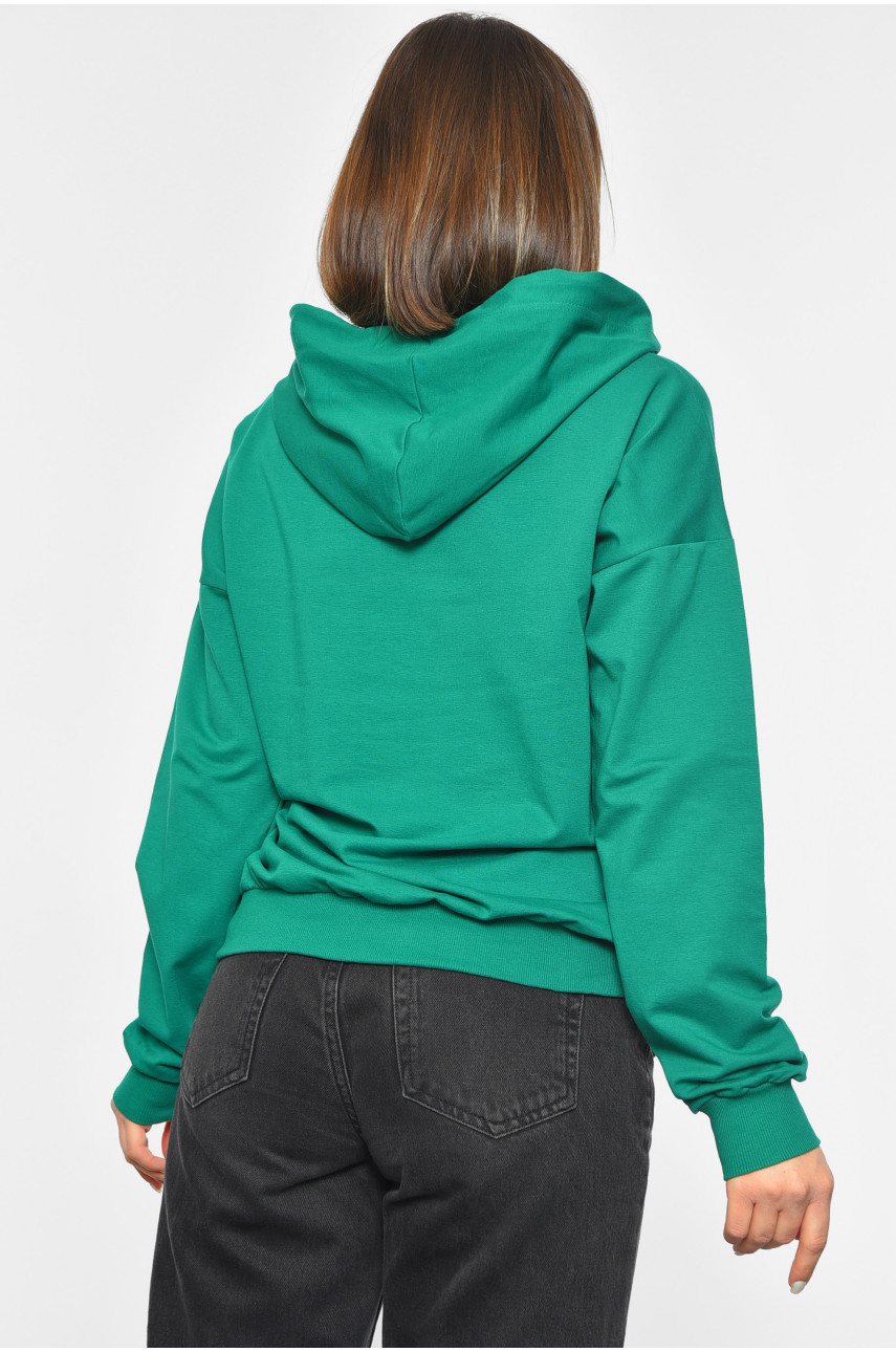 Худі жіноче зеленого кольору 189685