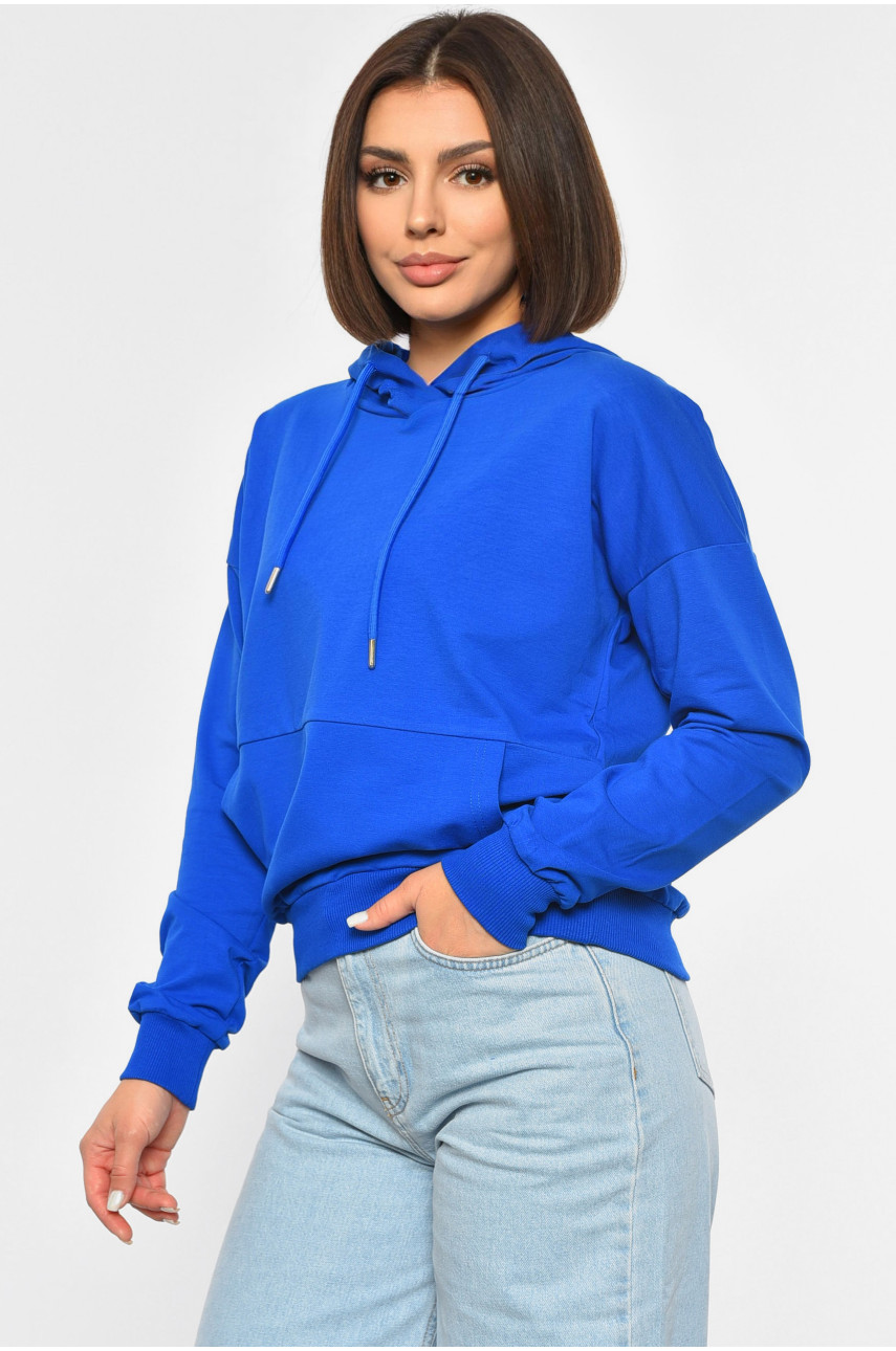 Худи женское синего цвета 189691