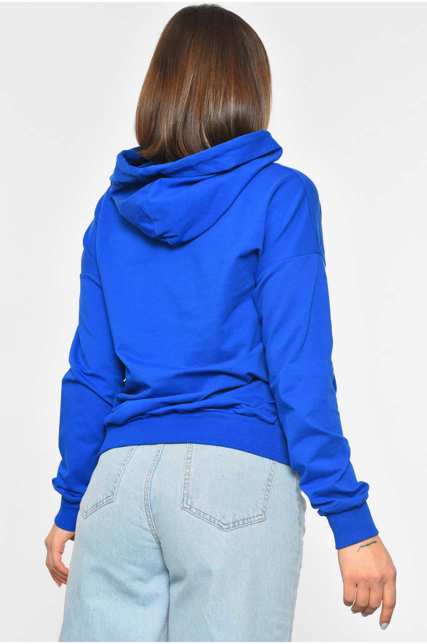 Худи женское синего цвета 189691