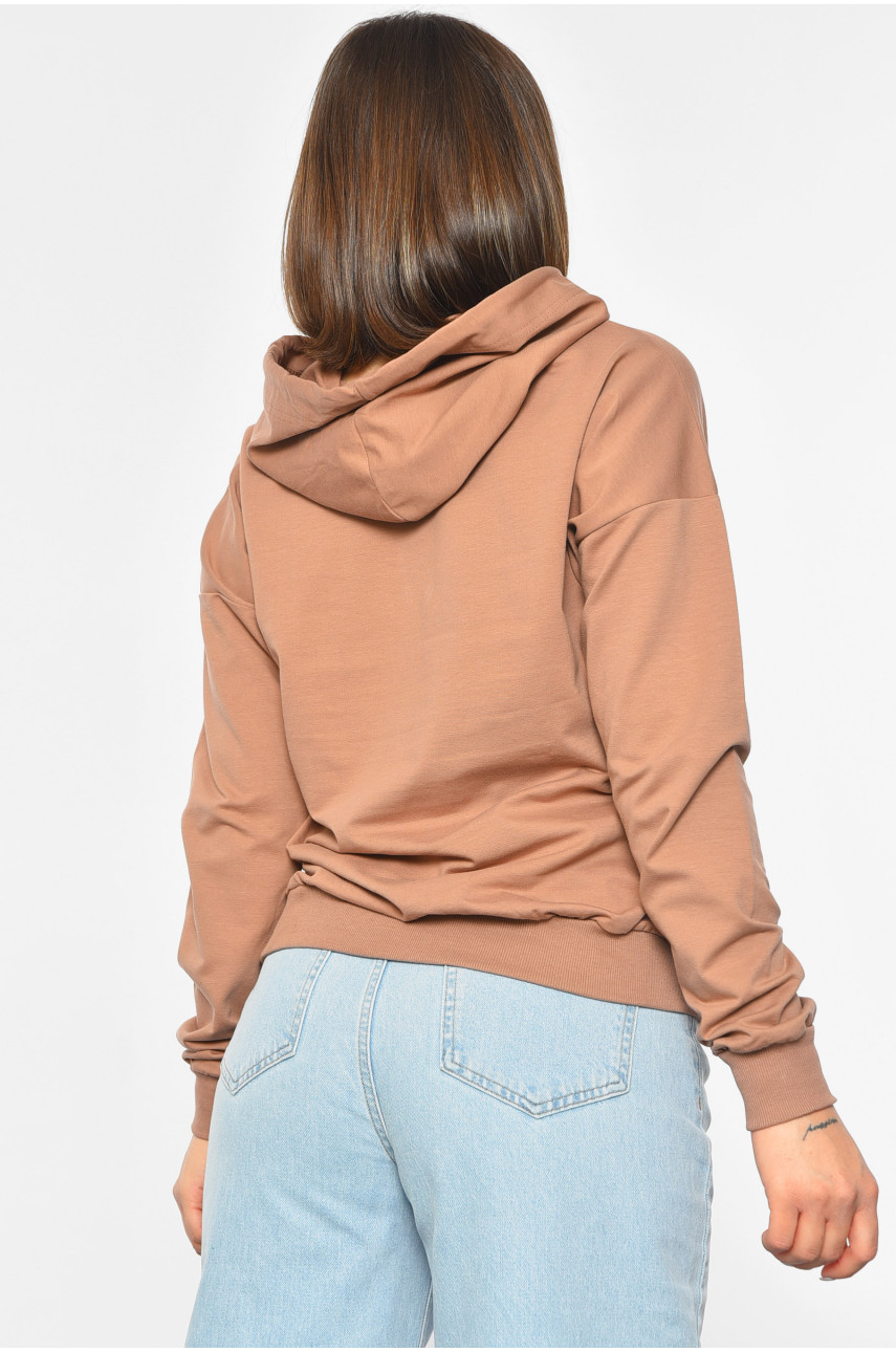 Худи женское цвета мокко 189694