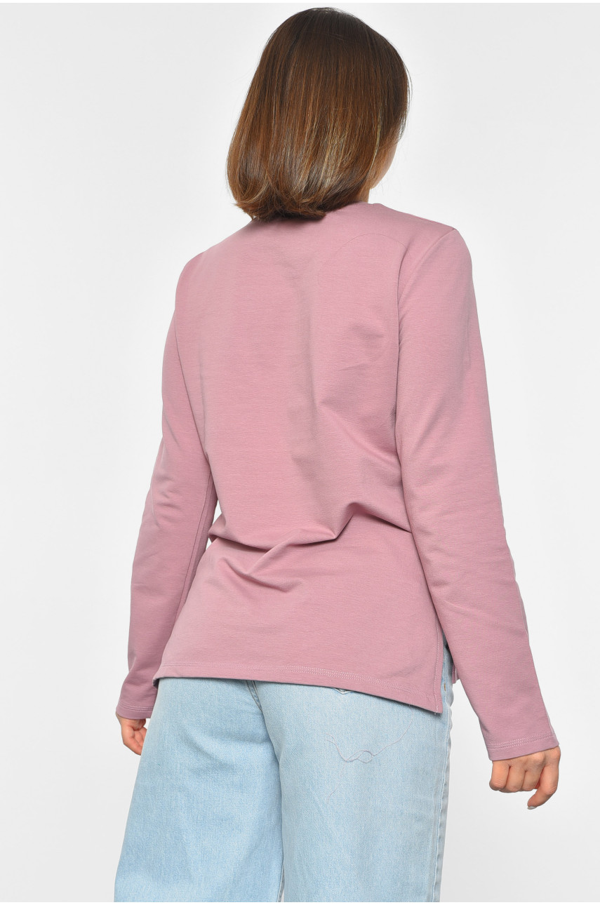 Світшот жіночий бузкового кольору 189696