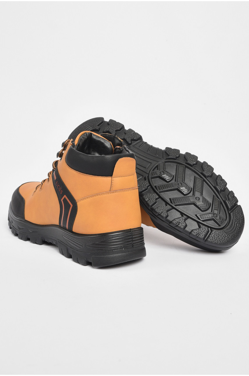 Черевики чоловічі зимові на хутрі пісочного кольору А712-1 189715