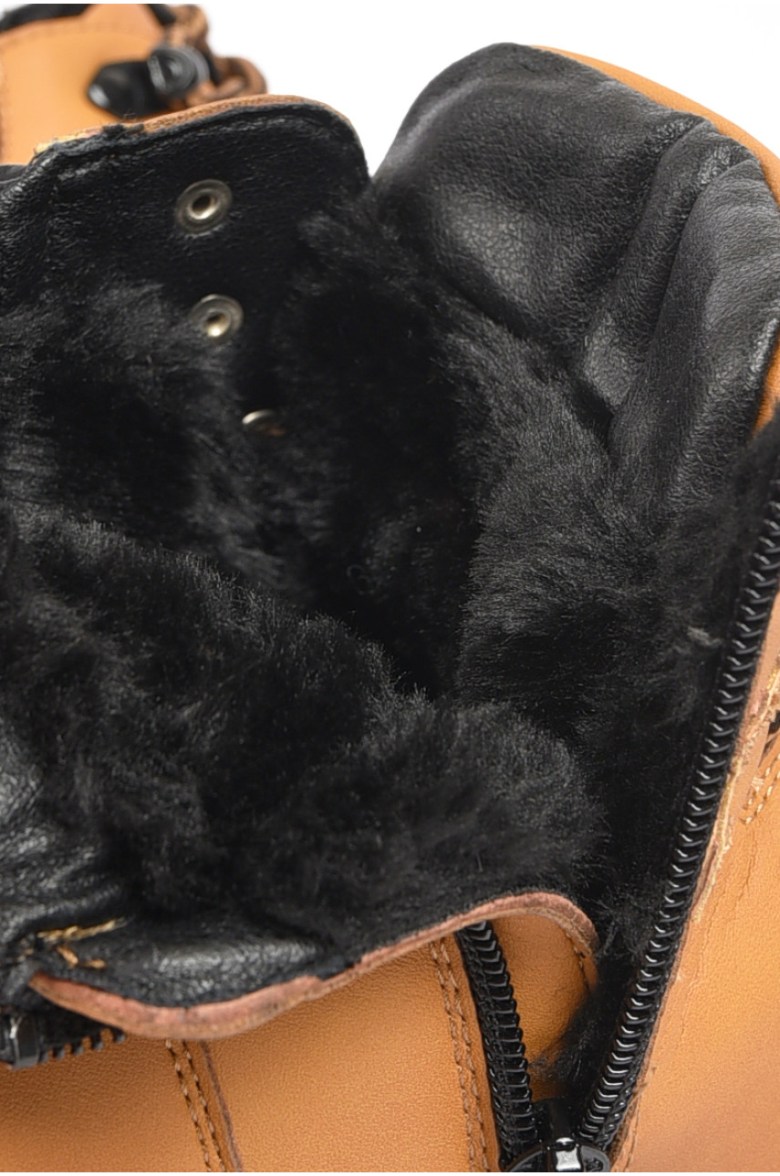 Черевики чоловічі зимові на хутрі пісочного кольору А712-1 189715