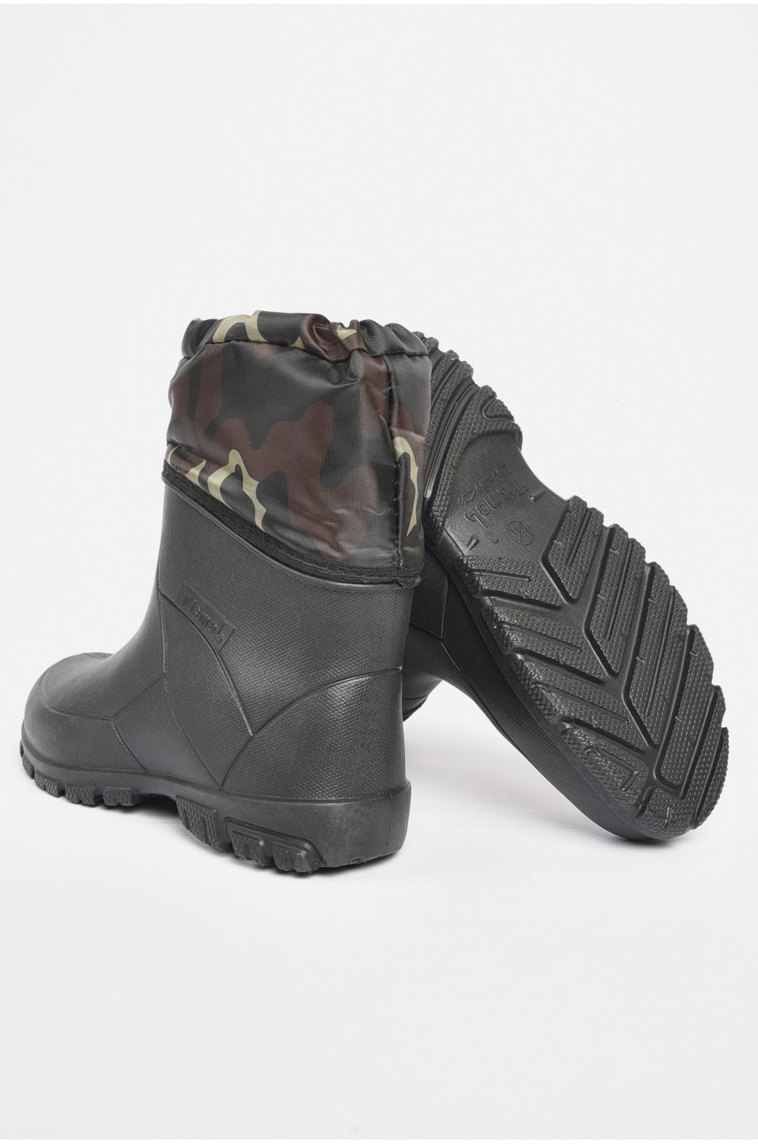 Дутики чоловічі піна зі з`ємною шкарпеткою чорного кольору 189733 Дутики чоловічі піна зі з`ємною шкарпеткою чорного кольору 189733