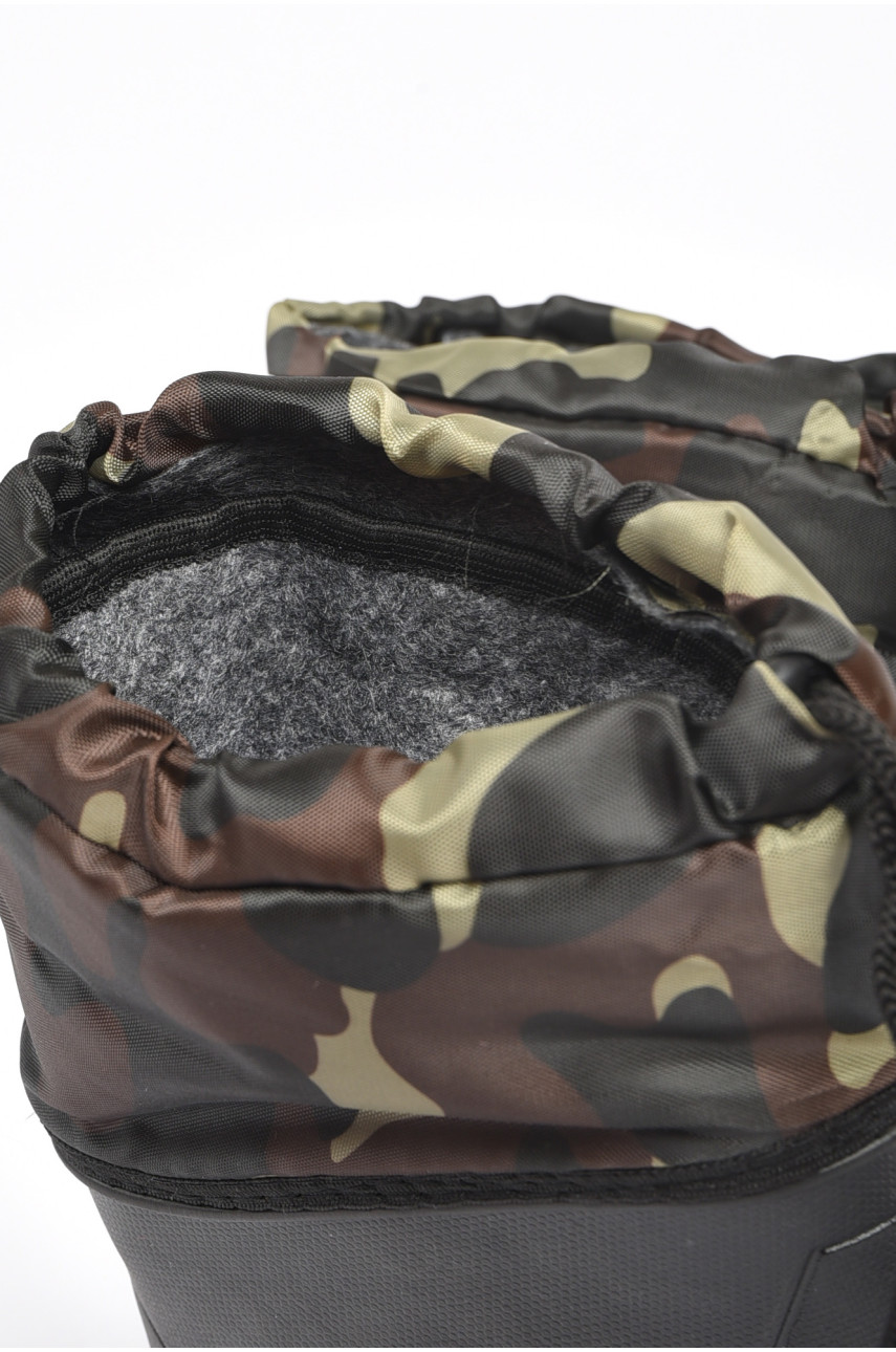 Дутики чоловічі піна зі з`ємною шкарпеткою чорного кольору 189733 Дутики чоловічі піна зі з`ємною шкарпеткою чорного кольору 189733