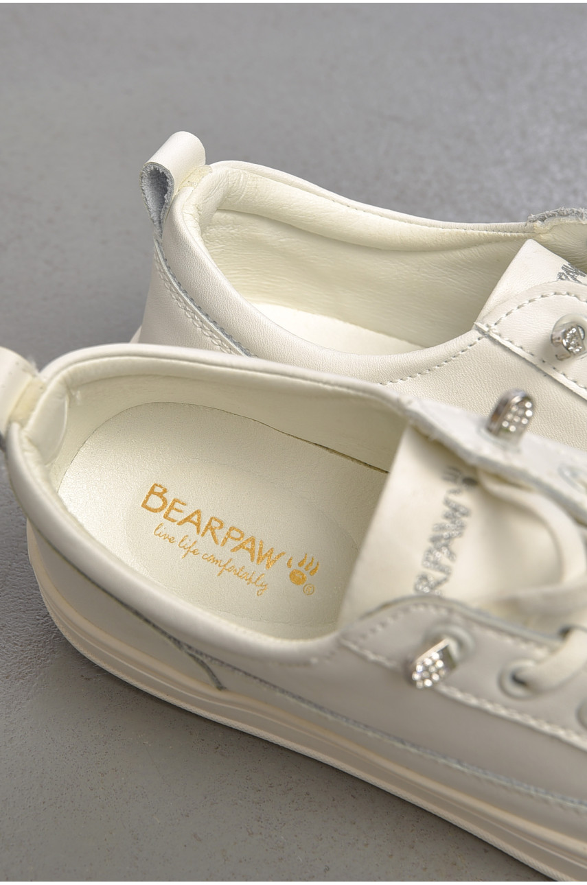 Кросівки жіночі білого кольору на шнурівці 888(7099) 189739