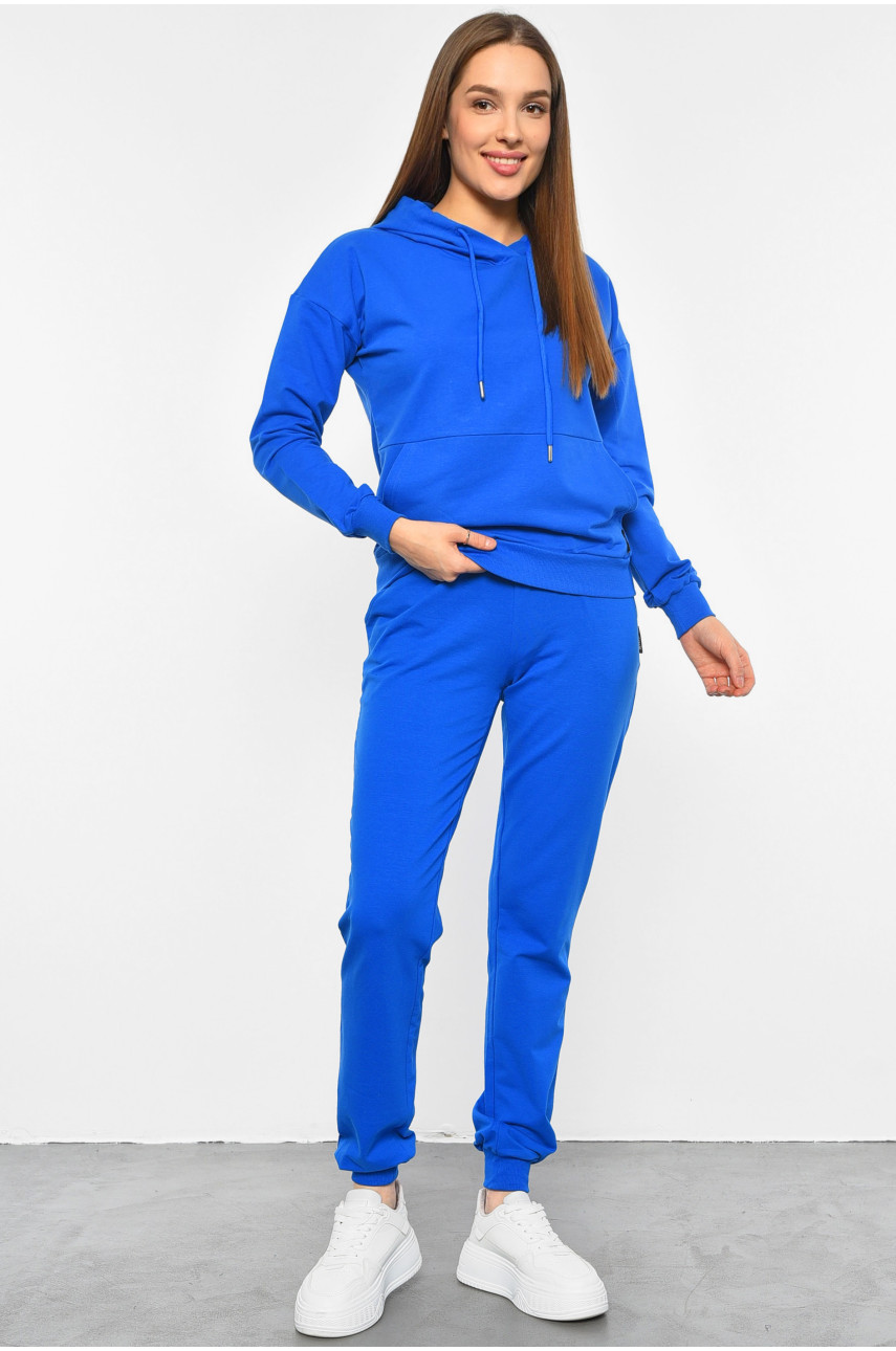 Спортивный костюм женский синего цвета 189744 Спортивный костюм женский синего цвета 189744