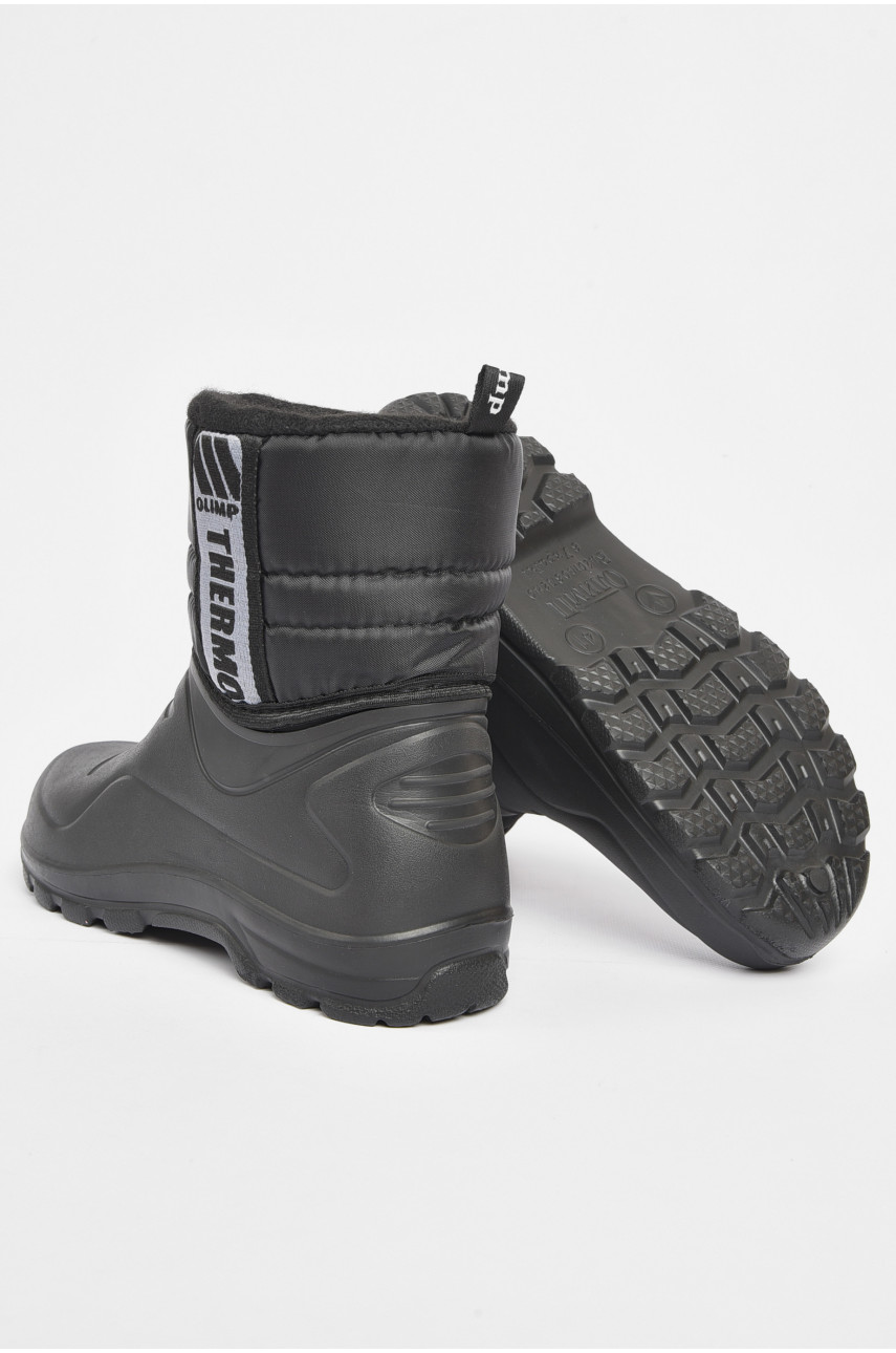 Дутики чоловічі піна на хутрі чорного кольору СМ-321 189747 Дутики чоловічі піна на хутрі чорного кольору СМ-321 189747