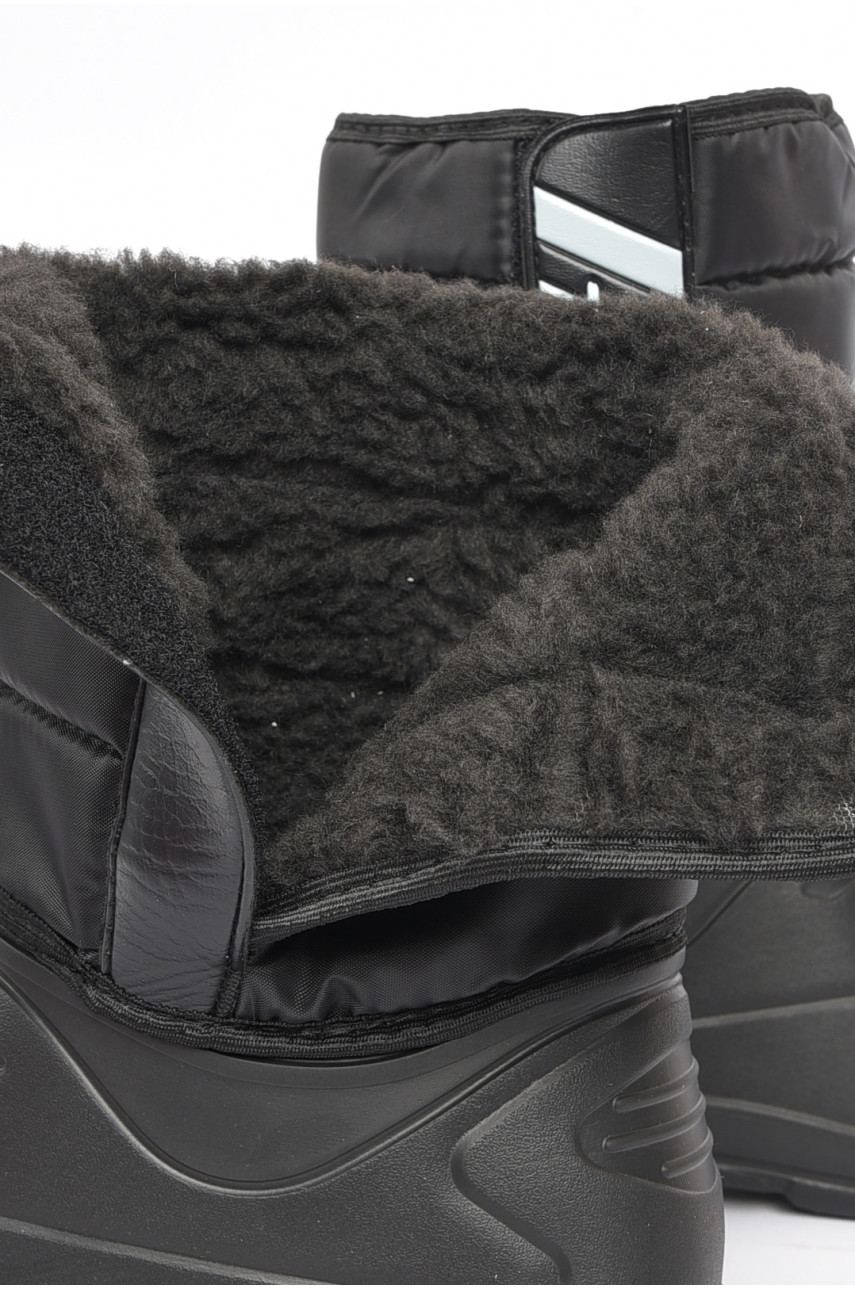 Дутики чоловічі піна на хутрі чорного кольору СМ-331 189749