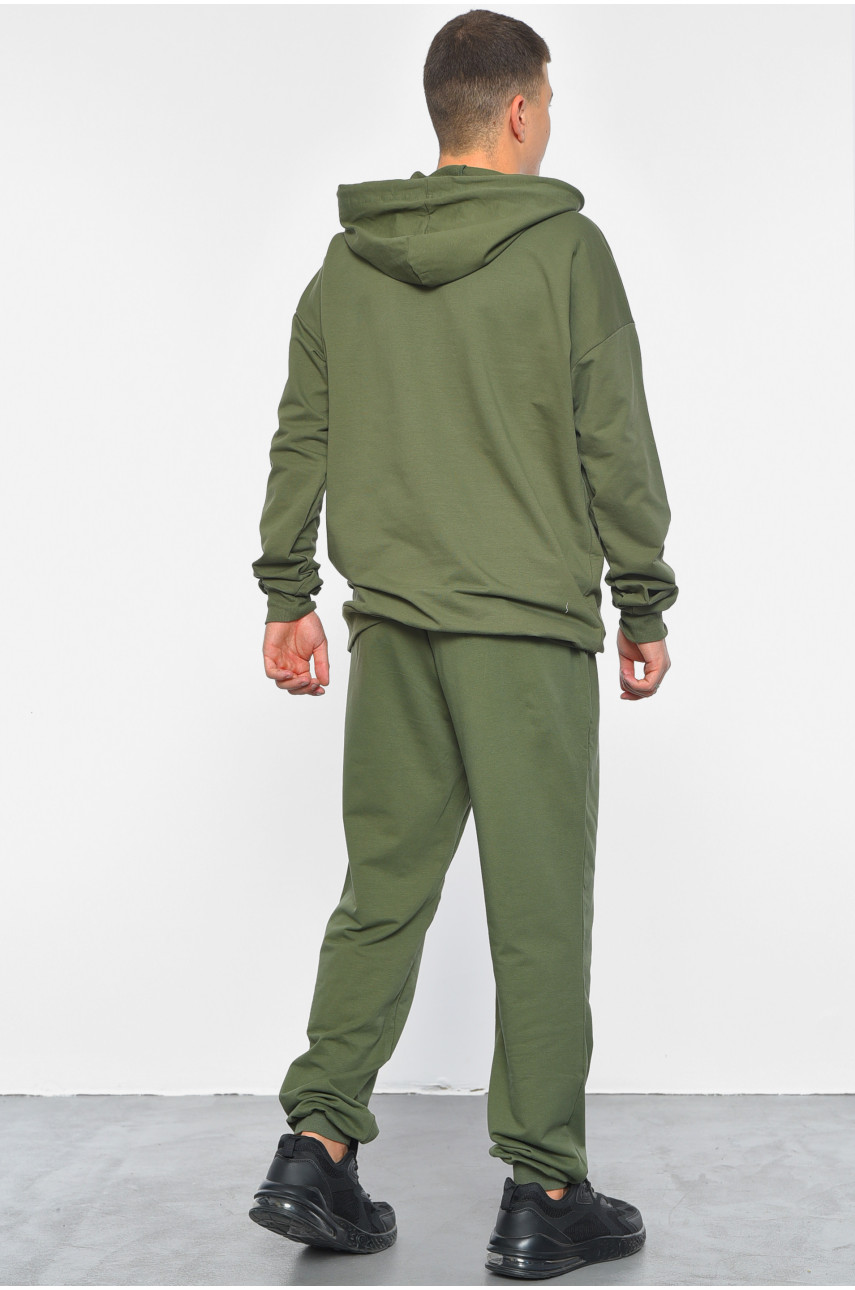 Спортивний костюм чоловічій кольору хакі 189759 Спортивний костюм чоловічій кольору хакі 189759