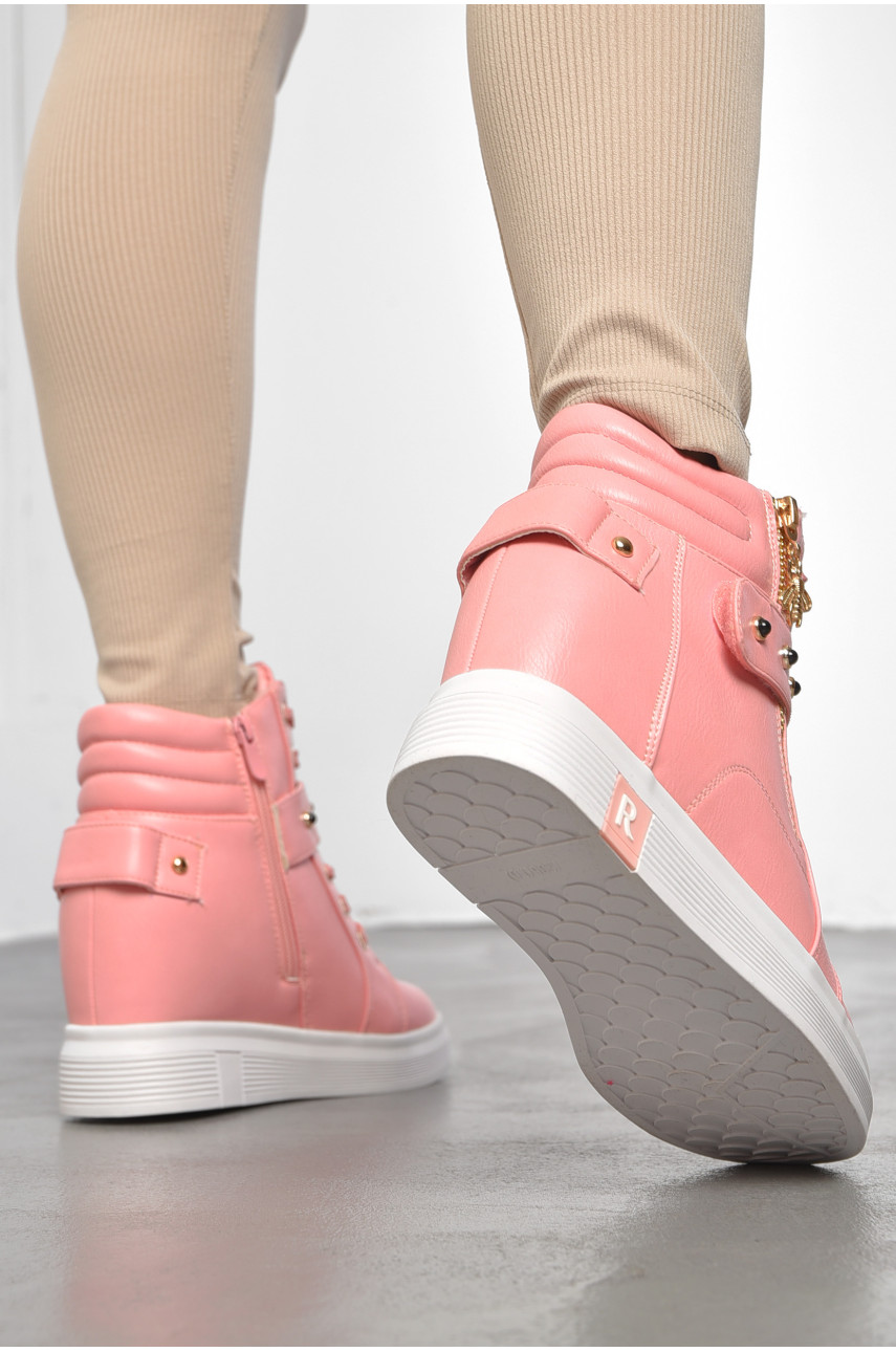 Ботинки женские зимние на меху розового цвета 8384-29 189770 Ботинки женские зимние на меху розового цвета 8384-29 189770