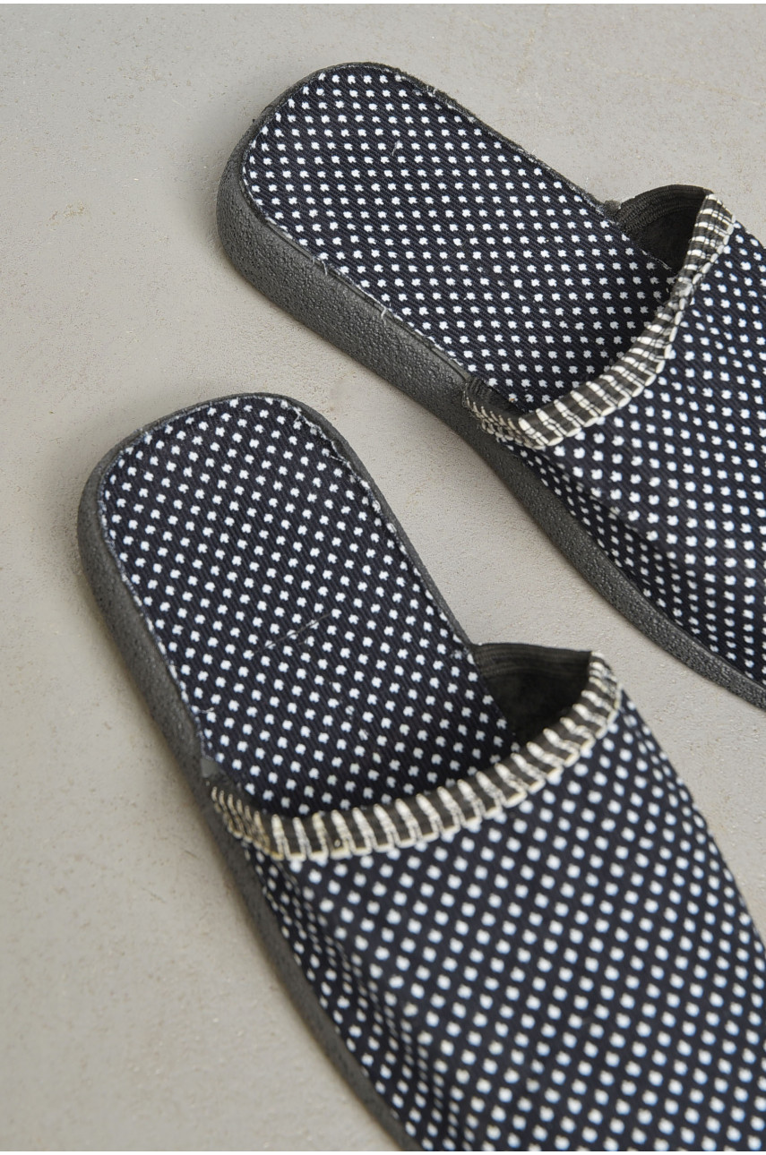 Капці жіночі темно-синього кольору АСА 189777