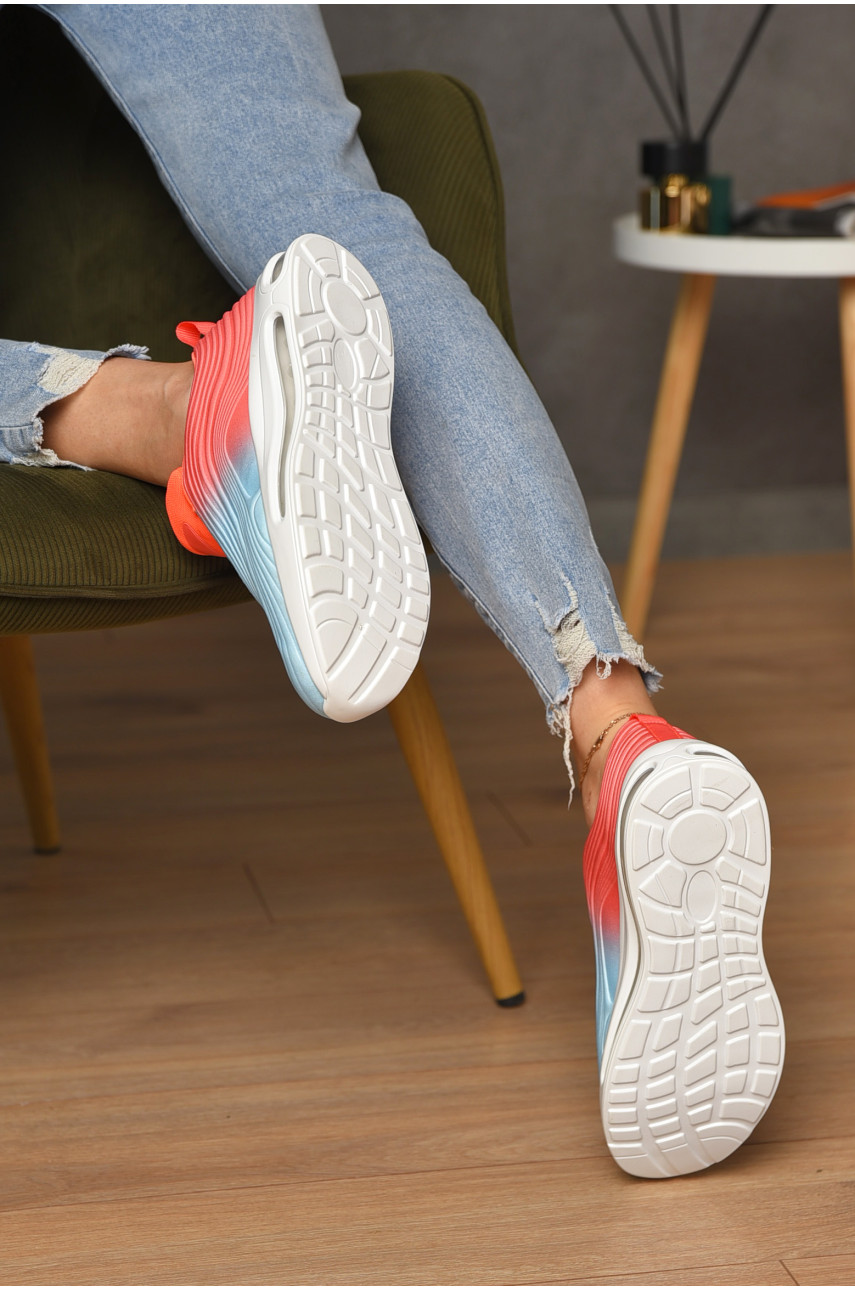 Кросівки жіночі різнокольорові на шнурівці 521 189779