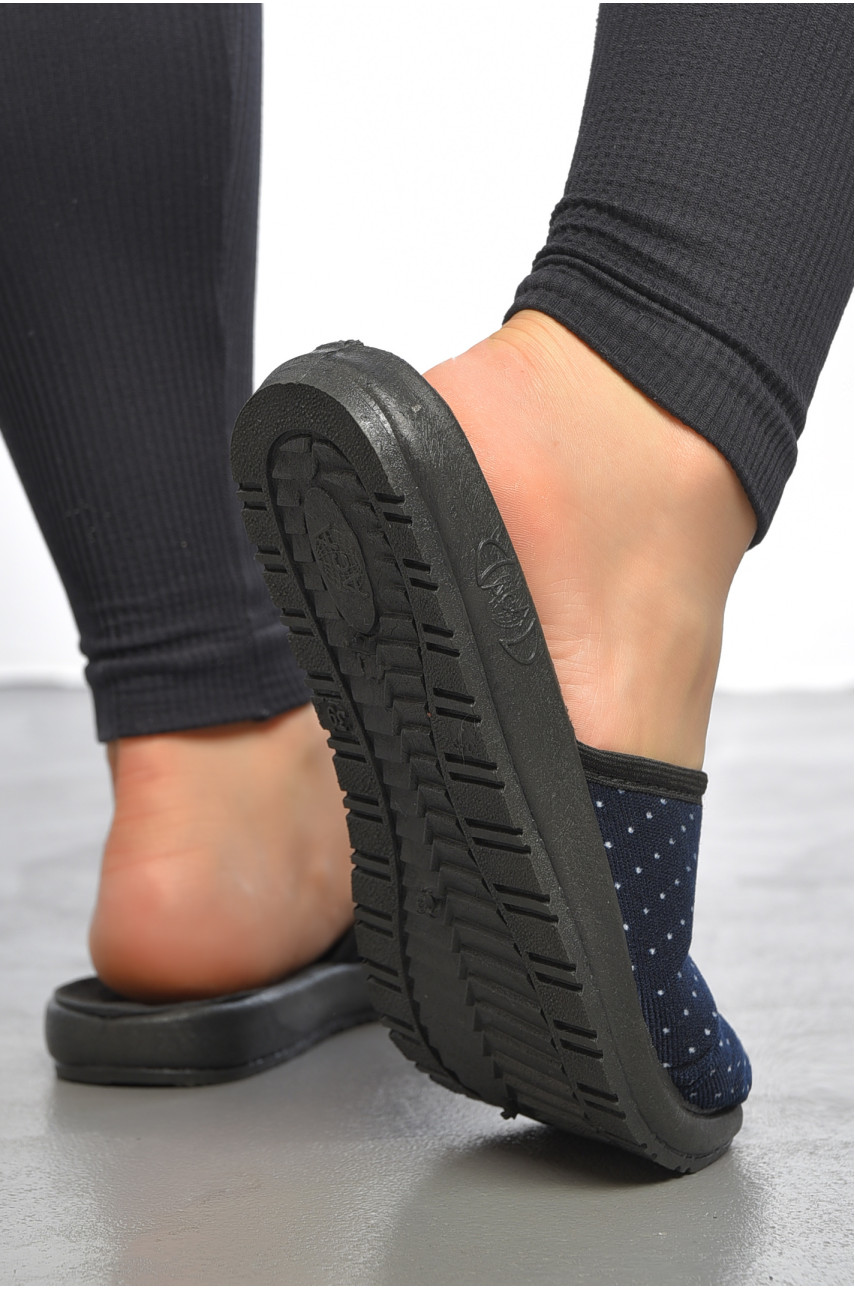 Капці жіночі темно-синього кольору АСА Китай 189801 Капці жіночі темно-синього кольору АСА Китай 189801