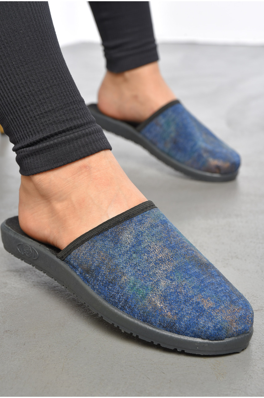 Тапочки женские темно-синего цвета АСА Китай 189802 Тапочки женские темно-синего цвета АСА Китай 189802