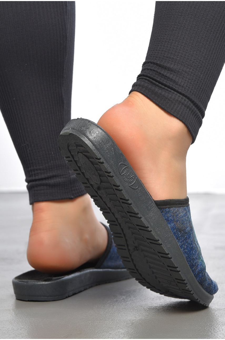 Тапочки женские темно-синего цвета АСА Китай 189802 Тапочки женские темно-синего цвета АСА Китай 189802