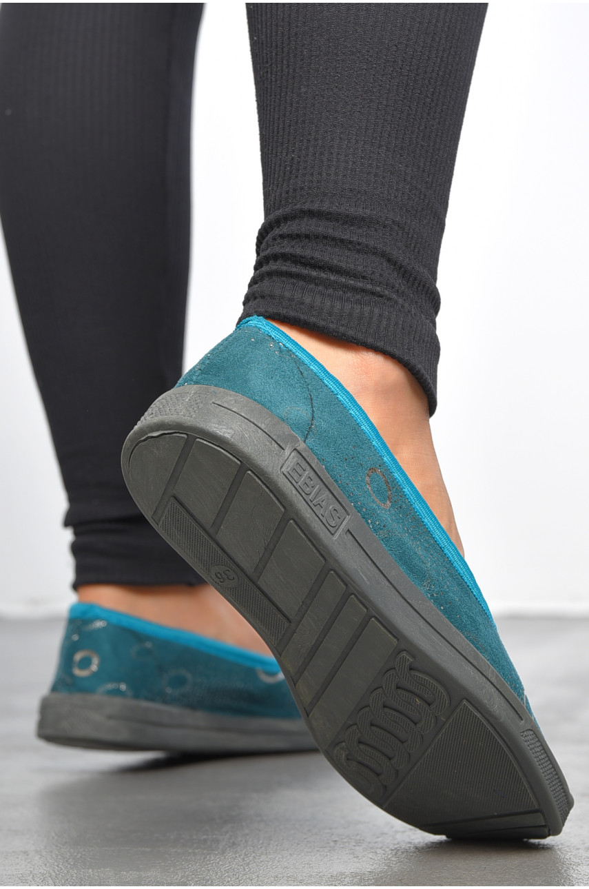 Капці жіночі зеленого кольору Ебіас блиск 189823