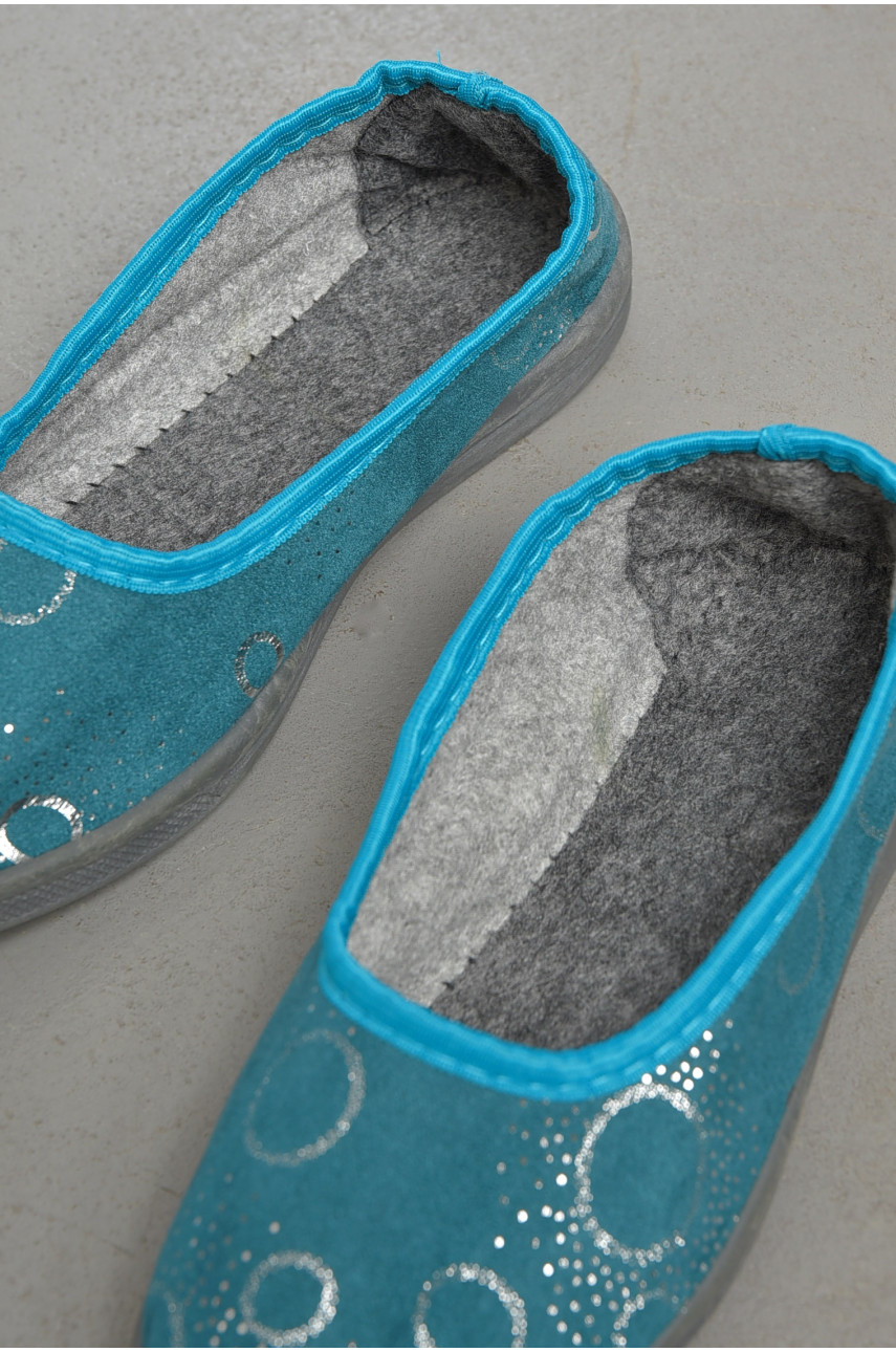 Капці жіночі зеленого кольору Ебіас блиск 189823