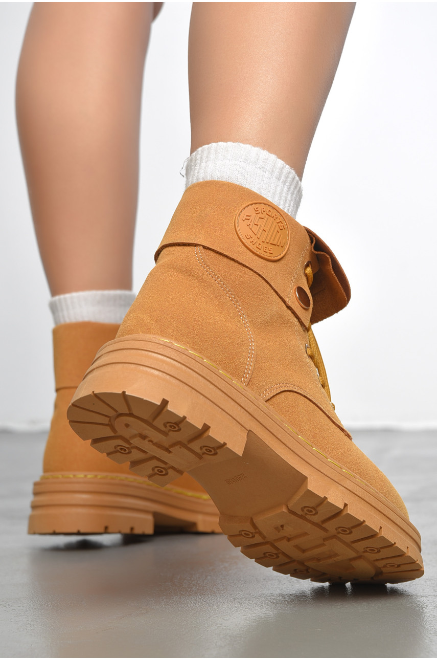 Ботинки женские демисезонные песочного цвета 2292 189836