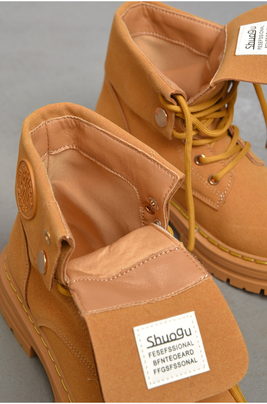 Ботинки женские демисезонные песочного цвета 2292 189836