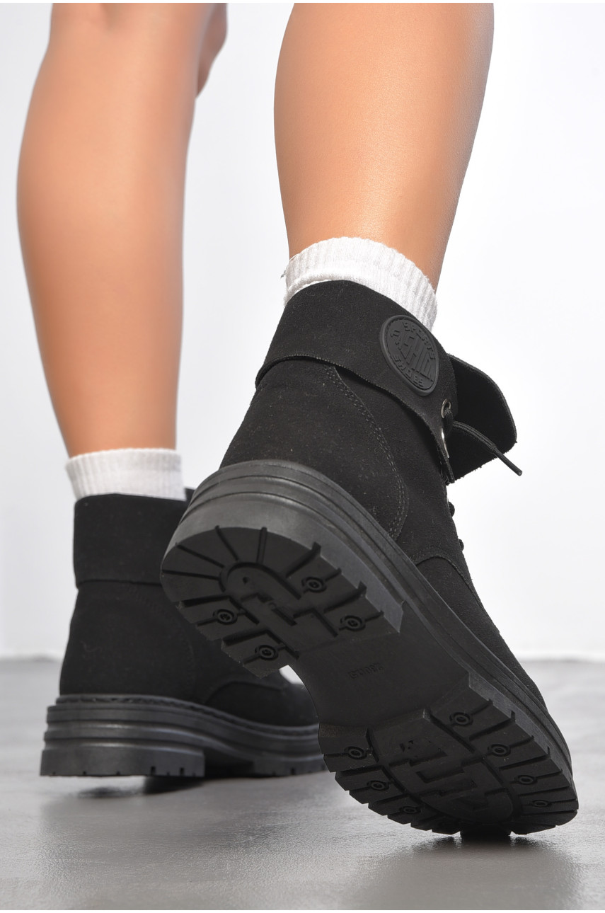 Ботинки женские демисезонные черного цвета 189843 Ботинки женские демисезонные черного цвета 189843