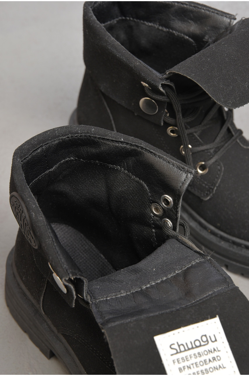 Ботинки женские демисезонные черного цвета 189843 Ботинки женские демисезонные черного цвета 189843